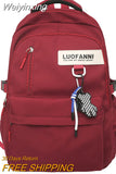 Weiyinxing Red High Capacity Waterproof College Backpack Cool Women Men Nylon Fashion Book School Bag Ladies Male Travel Female Laptop