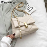 Weiyinxing YIDE Cute Chain Small PU Leather Crossbody Bags For Women Trending Shoulder Handbags Women's Branded Fashion Trend Hand Bag