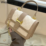 Weiyinxing for Women Trendy Fashion Simple Shoulder Messenger Bag Casual Small Square Bag Trend Designer Bags Luxury