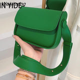 Weiyinxing Trend Crossbody Bags for Women 2023 Green Solid Flap Shoulder Bag Designer Handbags and Purses Small Women Messenger Bag