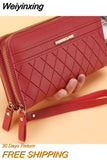 Weiyinxing Ladies Wallet New Long Style Korean Version Simple Double Zippers Explosive Coin Purse Multi-card Large Capacity Card Pack