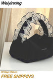 Weiyinxing Lace Women Clutch Purse Handbags Canvas Designer Ladies Storage Cosmetic Bag Retro Female Girls Small Nylon Shoulder Bags
