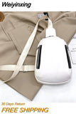 Weiyinxing Women Bag Chest Bag Women's New Korean Style Fashion Simple Crossbody Bag Ins Trendy Female Shoulder Bags Fashion Messenger Pack