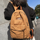 Weiyinxing Cool Girl Boy Canvas Green Laptop Student Bag Trendy Women Men College Bag Female Backpack Male Lady Travel Backpack Fashion