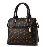 Weiyinxing English Letter Handbag Women PU Leather Tassel Top-handle Bag Luxury Shoulder Bag Large Capacity Lady Tote Design Purse