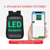 Weiyinxing Women Men Outdoor Walking Billboard Wifi Bags LED Display Screen Backpack Business Travel Laptop Bag Multi-function School Bag