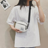 Weiyinxing Women's Bag Unisex Fanny Crossbody Bag Solid Color Leisure Trend Square Casual Shoulder Pack Harajuku Korean Style Handbag