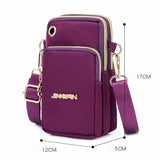 Weiyinxing Waterproof Nylon Crossbody Bags Women Messenger Shoulder Bag Female Small Cell Phone Handbags Purses Sports Pouch Bag