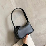 Weiyinxing Solid Color Small PU Leather Shoulder Bags For Women 2024 Summer Simple Underarm Bags And Purses Female Travel Totes