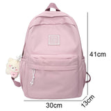 Weiyinxing Waterproof Cute Travel Student Bag Lady Kawaii Solid College Backpack Trendy Cool Women Bags Fashion Female Backpack Laptop