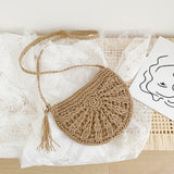 Weiyinxing Summer Straw Bags For Women Handmade Tassel Beach Bags Raffia Rattan Woven Handbags Female Vacation Crossbody Bags Clutch