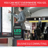 Weiyinxing Women Men Outdoor Walking Billboard Wifi Bags LED Display Screen Backpack Business Travel Laptop Bag Multi-function School Bag
