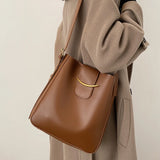 Weiyinxing Simple PU Leather Bucket Crossbody Bags for Women 2024 Luxury Designer Lady Shoulder bags Ladies Handbags 2 Pcs/set