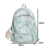 Weiyinxing Dyeing Design Women Backpack Kawaii Nylon Book Bag Female Mochila School Backpack for Teenage Girl Travel Rucksack