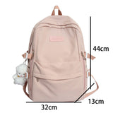 Weiyinxing Nylon Women Backpack Multi-Pocket Student Rucksack Female Travel Bag Book Schoolbag For Teenage Girl Boys Satchel