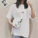 Weiyinxing Women's Bag Unisex Fanny Crossbody Bag Solid Color Leisure Trend Square Casual Shoulder Pack Harajuku Korean Style Handbag