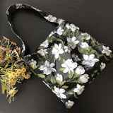 Weiyinxing Jacquard Shoulder Bag for Women Oil Painting Floral Pattern Ladies Shopping Bags Female Small Tote Purse Flower Handbags