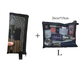 Weiyinxing Fashion Mesh Makeup Bag Women 2024 Cosmetic Bag Simple Toiletry Bag Travel Organizer Cosmetics Bags S/M/L Set Make Up Bag