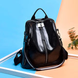 Weiyinxing Fashion High Quality Women's Leather Backpack Ladies Double Shoulder Bag Large Capacity Backpacks for School Teenage Girls