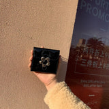 Weiyinxing Design Cute Flowers Women Short Wallet Patent Leather Ladies Mini Clutch Purses Fashion Cool Girls Card Bags Handbags