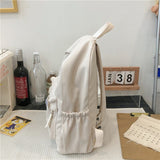 weiyinxing Fashion Girls School Bag Cute Simple Design Cotton Women Backpack Student Laptop Rucksack Femal Kawaii Travel Mochila