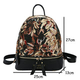 Weiyinxing Designer Small Women Backpack Soft Flower Pattern Mini Female Shoulder Bags School Backpacks Bag for Teenage Girls Purses