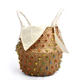 Weiyinxing Buy Summer Holiday Beach Bag with Pearl Ladies Woven Bucket Diamond Bag Designer Hot Handbags
