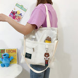 Weiyinxing Women's Tote Bag Large Capacity Simple Cute Student Shopper School Backpacks For Women Crossbody Female Shoulder Bag