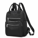 Weiyinxing Women Backpack Travel Casual Waterproof Oxford Shoulder Bags Female Large Capacity Handbag Rucksack Black Purse School Pack