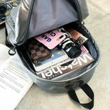 Weiyinxing Space Padded Women Backpacks Winter Down Cotton School Bags for Teenager Designer Travel Bag Female Big Purses 2024 New