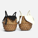 Weiyinxing Buy Summer Holiday Beach Bag with Pearl Ladies Woven Bucket Diamond Bag Designer Hot Handbags
