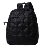 Weiyinxing Space Padded Down Backpack Fashion Large Capacity Backpack Female Shoulder Cotton Quilted School Bag Mochilas Femininas
