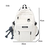 weiyinxing Color Waterproof Nylon Women Backpack Female High Quality Travel Bag Big Book Bag Black Book Bag School Backpack for Girls