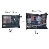 Weiyinxing Fashion Mesh Cosmetic Bag For Women S/M/L Set Makeup Bag Lipstick Bag Travel Organizer Makeup Organizer Cosmetics Pouch