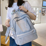 Weiyinxing Lady Waterproof Backpack Female Cute Cool Bag Travel Book Kawaii Backpack Laptop Girls Student College Women School Bags