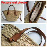 weiyinxing Wicker Woven Basket Bags Rattan Women Handbags Summer Beach Straw Large Capacity Tote Big Shoulder Crossbody Bag 2023 0409