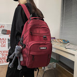 weiyinxing Color Waterproof Nylon Women Backpack Female High Quality Travel Bag Big Book Bag Black Book Bag School Backpack for Girls