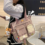 Weiyinxing School Girls Satchels Bags Large-capacity Big Nylon Bag Shoulder Bag For Women Crossbody Bags Women Messenger Bag Bolsa Sac