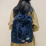 Weiyinxing Fashion Women's Backpack Denim Travel Backpacks College Student School Bag for Teenager Girls Female Shoulder Bags Book Bag
