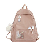 weiyinxing Fashion Girls School Bag Cute Simple Design Cotton Women Backpack Student Laptop Rucksack Femal Kawaii Travel Mochila
