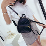 Weiyinxing Women Backpacks for Teenage Girl Schoolbag Backpack Fashion Mini  PU Leather Backpacks New Preppy School Style Rucksack Mochila
