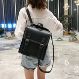 weiyinxing Backpack Female Pu Leather Bag Women&#39;s Backpack Fashion School Bag for Girl High Quality Leisure Shoulder Bag Sac A Dos