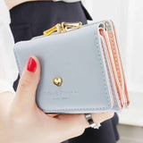 Weiyinxing Women Wallet loving heart Short Women's Wallet Card Holder Girls Mini Woman Fashion Lady Coin Purse for Female Clutch Bag