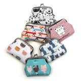 Weiyinxing Women Mini Wallets Coin Purses Kids Clutch Money Bags Female Pouch Hasp Change Purse Cute Girls Zero Wallet Carteir Cartoon Cat