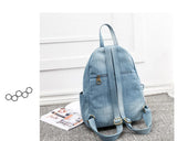 Weiyinxing Denim Canvas Women Backpack Big Capacity High Quality female School Bag Casual Jeans Travel shoulder Bag Rucksack Mochila
