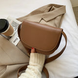 Weiyinxing Fashion Crossbody Bags for Women 2024Winter New Waist Pack Solid Color Ladies Handbags Mini Saddle Bag Brand Shoulder Bag