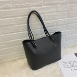 Weiyinxing Women Tote Bag Female Soft Leather Shoulder Bag Fashion Solid Color Top-handle Bag Shopping Tote Gilrs Weekend Bag Bolsas