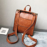 weiyinxing Pu Leather Women Backpack High Quality Backpacks Fashion School Bag College Girl Backpack Shoulder Bags Mochila Feminina