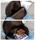 Weiyinxing Denim Canvas Women Backpack Big Capacity High Quality female School Bag Casual Jeans Travel shoulder Bag Rucksack Mochila