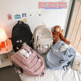Weiyinxing New Summer Nylon Women Rucksack Female Travel Double Shoulder Backpack Student School Bag for Teenager Girls Mochila
